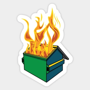 Dumpster Fire Sticker